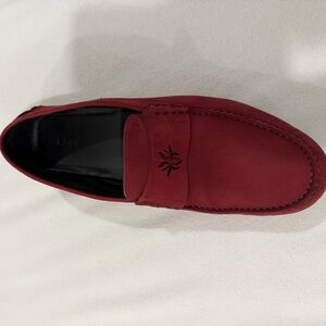 Dior Men's Rich Red Slip-On Loafers